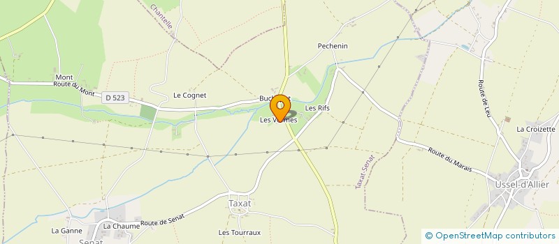 localisation de l'entreprise MONSIEUR MICHEL CHATET  FOURILLES