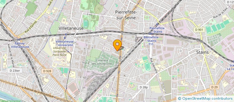 localisation de l'entreprise MONSIEUR MICHEL CHAUCHARD  PIERREFITTE-SUR-SEINE
