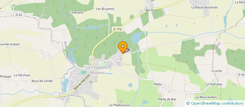 localisation de l'entreprise MONSIEUR MICHEL CHAUDAGNE  LA CHAPELLE-BOUEXIC