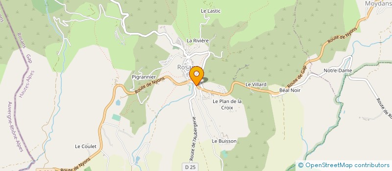 localisation de l'entreprise MONSIEUR MICHEL CHAUFFOUR à ROSANS