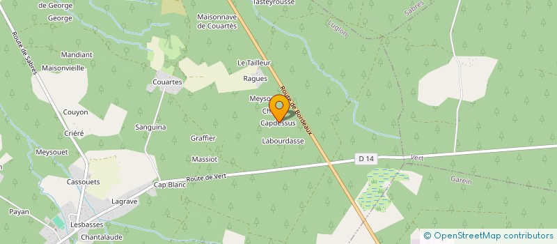 localisation de l'entreprise MONSIEUR MICHEL CHAULET  SABRES