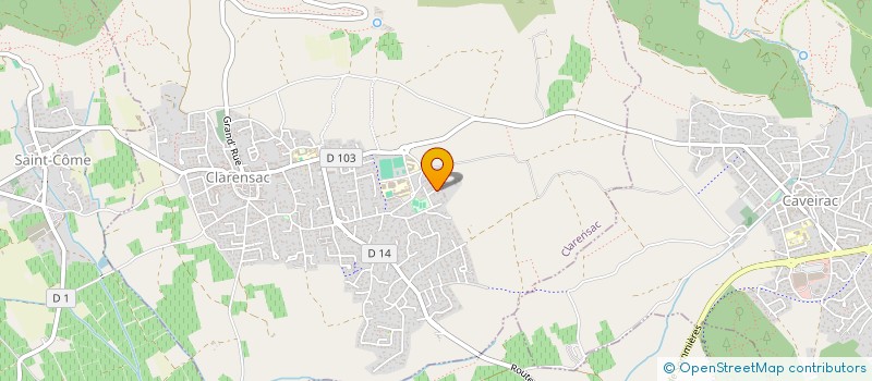 localisation de l'entreprise MONSIEUR MICHEL CHAUVET  CLARENSAC