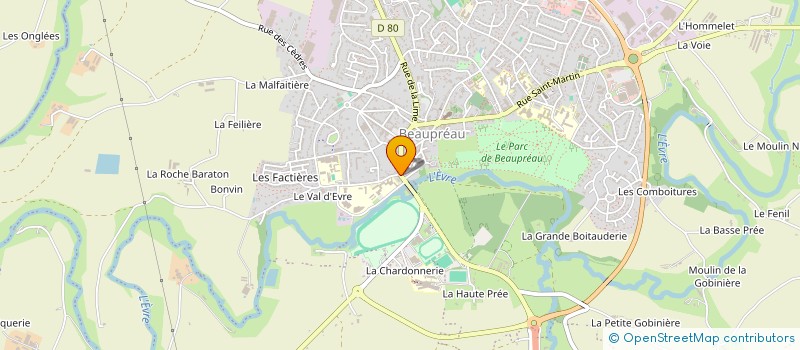 localisation de l'entreprise MONSIEUR MICHEL CHAUVIRE à BEAUPREAU-EN-MAUGES