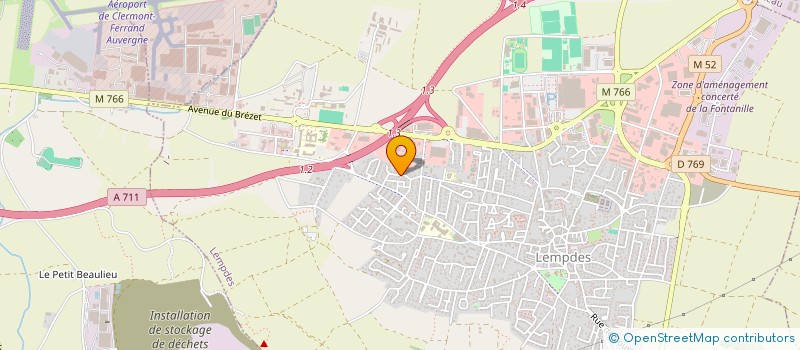 localisation de l'entreprise MONSIEUR MICHEL CHAUX  LEMPDES