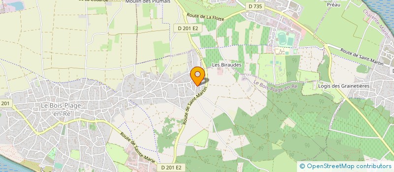 localisation de l'entreprise MONSIEUR MICHEL CHAVAUX  LE BOIS-PLAGE-EN-RE