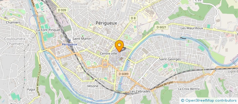 localisation de l'entreprise MONSIEUR MICHEL CHAVIER  PERIGUEUX