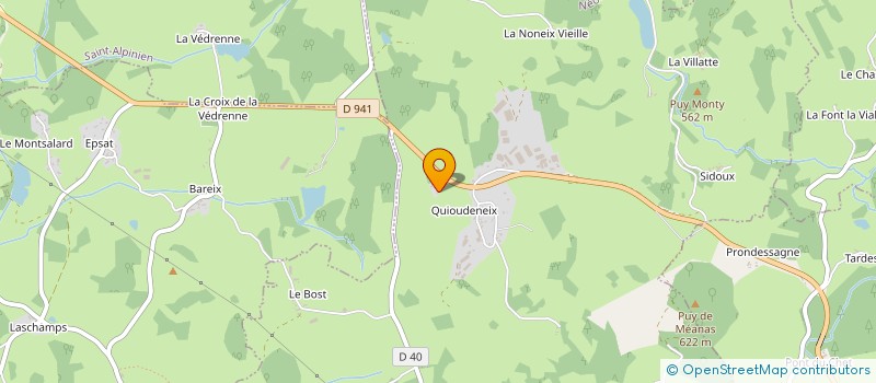 localisation de l'entreprise MONSIEUR MICHEL CHAZAL à NEOUX