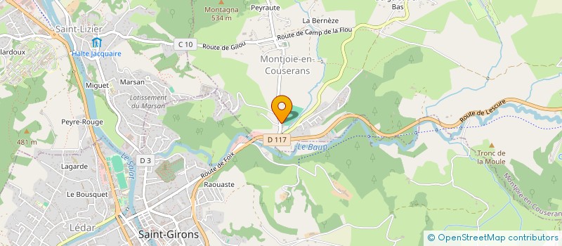localisation de l'entreprise MONSIEUR MICHEL CHENE à MONTJOIE-EN-COUSERANS