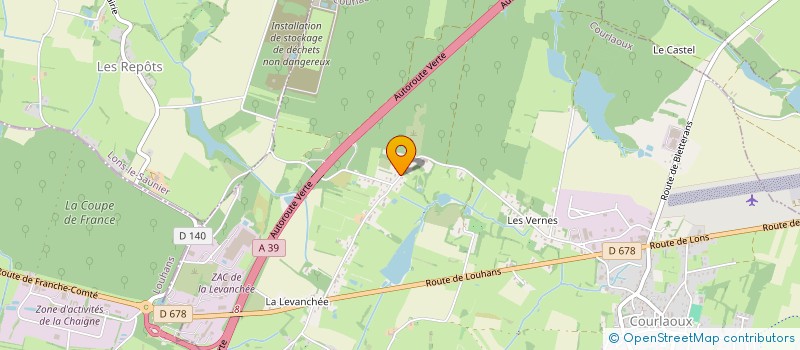 localisation de l'entreprise MONSIEUR MICHEL CHERVIER à COURLAOUX