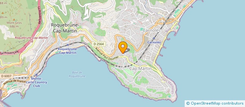 localisation de l'entreprise MONSIEUR MICHEL CHEVALIER à ROQUEBRUNE-CAP-MARTIN