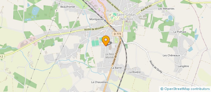 localisation de l'entreprise MONSIEUR MICHEL CHEVALIER  SAINT-GILDAS-DES-BOIS