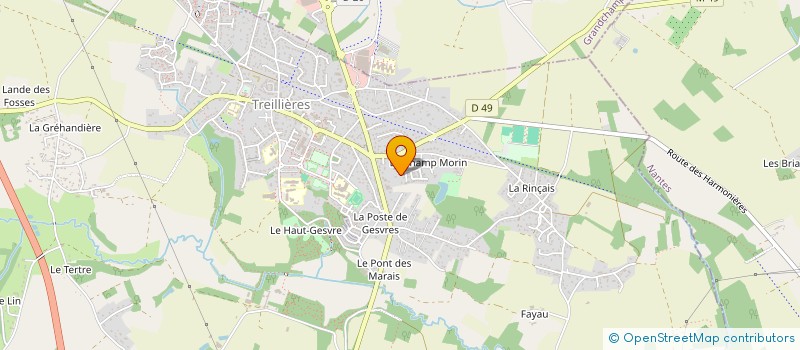 localisation de l'entreprise MONSIEUR MICHEL CHEVALLIER à TREILLIERES