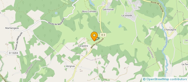 localisation de l'entreprise MONSIEUR MICHEL CHEVALLIER  CHAMBERET