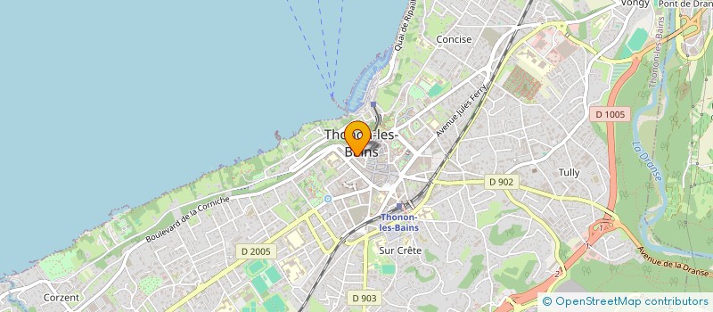 localisation de l'entreprise MONSIEUR MICHEL CHEVALLIER à THONON LES BAINS