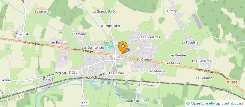 localisation de l'entreprise MONSIEUR MICHEL CHEVALLIER à POLLIAT