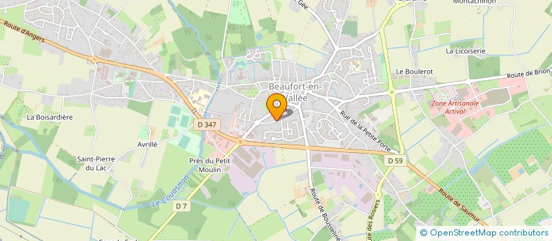 localisation de l'entreprise MONSIEUR MICHEL CHEVROLLIER  BEAUFORT-EN-ANJOU