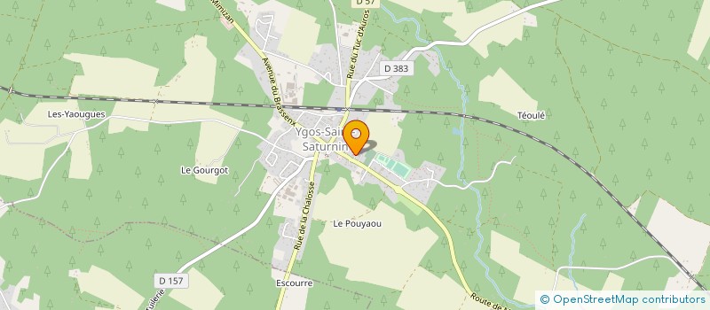 localisation de l'entreprise MONSIEUR MICHEL CHIBRAC  YGOS-SAINT-SATURNIN