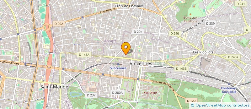 localisation de l'entreprise MONSIEUR MICHEL CHOLLET à VINCENNES