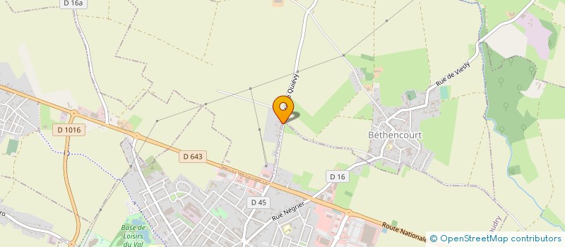 localisation de l'entreprise MONSIEUR MICHEL CHOTEAU  BETHENCOURT