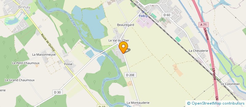 localisation de l'entreprise MONSIEUR MICHEL CHOUCHERIE  FOECY