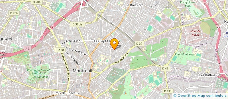 localisation de l'entreprise MONSIEUR MICHEL CHRISTELLE à MONTREUIL