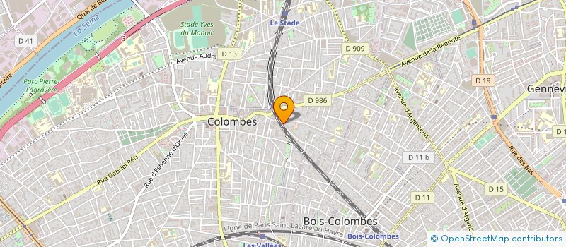 localisation de l'entreprise MONSIEUR MICHEL CHRISTIEN  COLOMBES