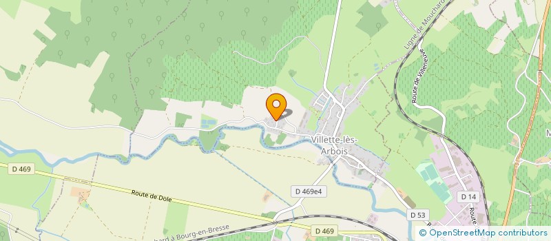 localisation de l'entreprise MONSIEUR MICHEL CHUARD  VILLETTE-LES-ARBOIS
