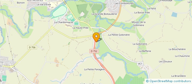 localisation de l'entreprise MONSIEUR MICHEL CHUPIN à MONTREVAULT-SUR-EVRE