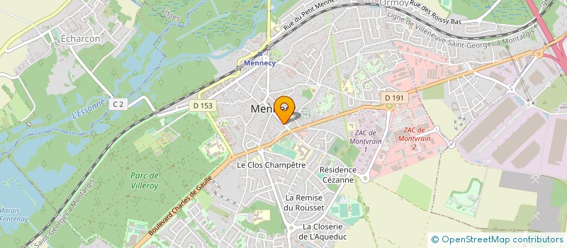 localisation de l'entreprise MONSIEUR MICHEL CLAPETRE à MENNECY