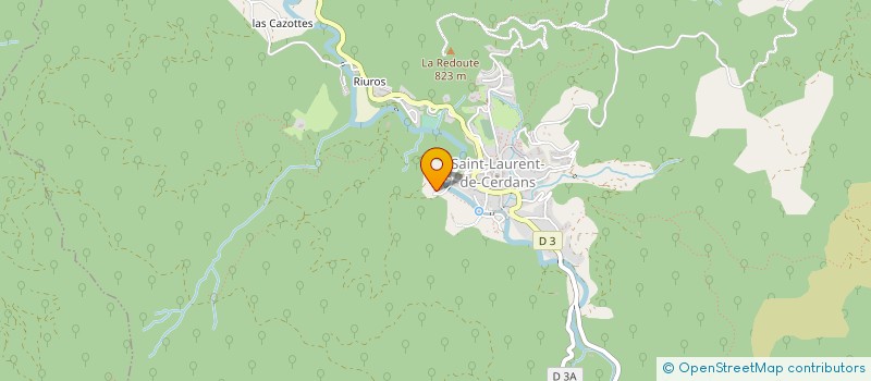 localisation de l'entreprise MONSIEUR MICHEL CLARET  SAINT-LAURENT-DE-CERDANS