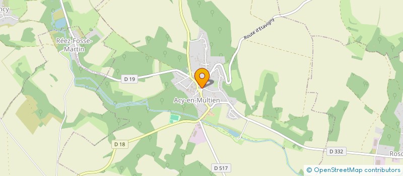 localisation de l'entreprise MONSIEUR MICHEL CLAUDE  ACY-EN-MULTIEN