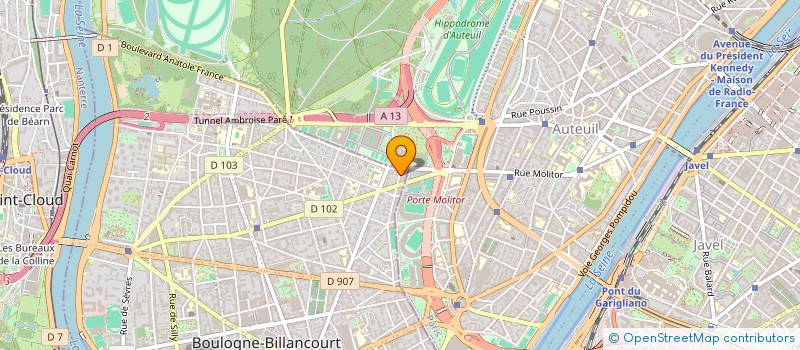 localisation de l'entreprise MONSIEUR MICHEL CLAUDE REINS à BOULOGNE-BILLANCOURT