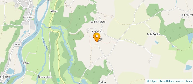 localisation de l'entreprise MONSIEUR MICHEL CLAVEAU  GOUEX