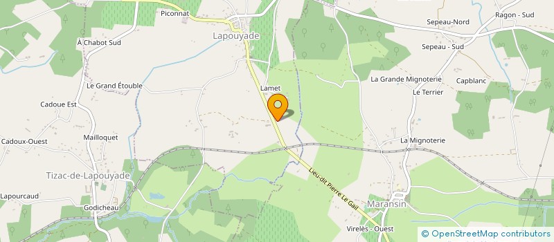 localisation de l'entreprise MONSIEUR MICHEL CLAVELEAU  LAPOUYADE