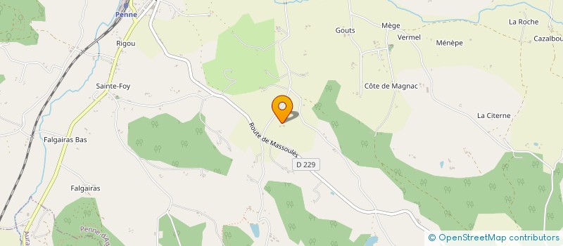 localisation de l'entreprise MONSIEUR MICHEL CLAVERIE à PENNE D'AGENAIS