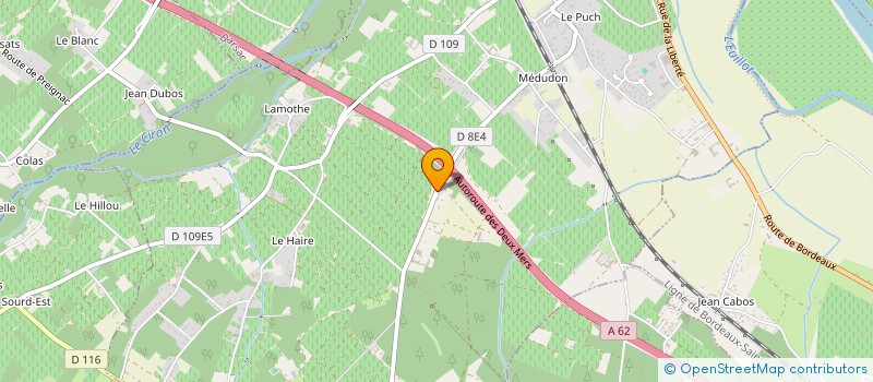 localisation de l'entreprise MONSIEUR MICHEL CLAVERIE  MAZERES