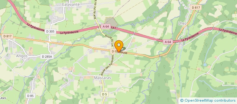 localisation de l'entreprise MONSIEUR MICHEL CLAVERIE  MASCARAS