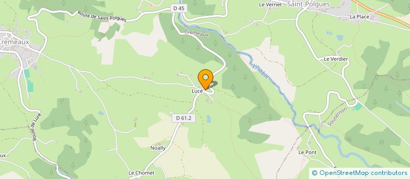 localisation de l'entreprise MONSIEUR MICHEL CLEMENCON  CREMEAUX