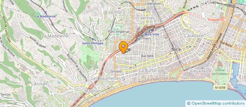 localisation de l'entreprise MONSIEUR MICHEL CLEMENT à NICE