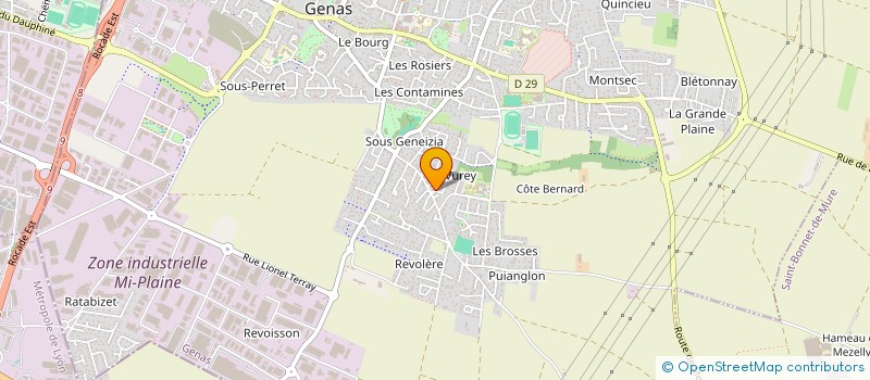 localisation de l'entreprise MONSIEUR MICHEL CLET  GENAS