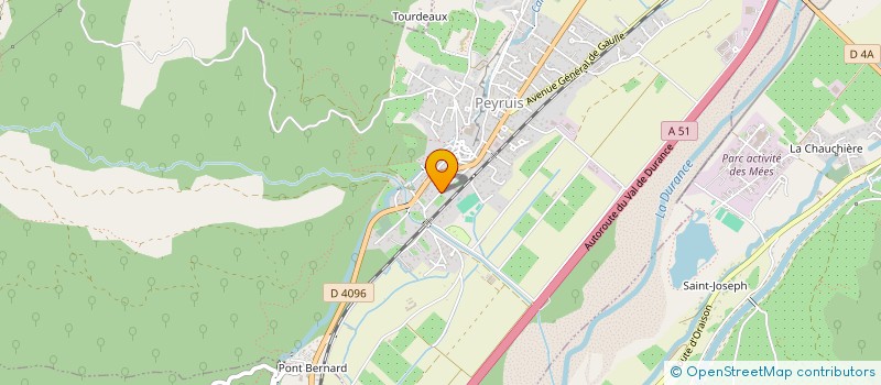 localisation de l'entreprise MONSIEUR MICHEL COACHE  PEYRUIS