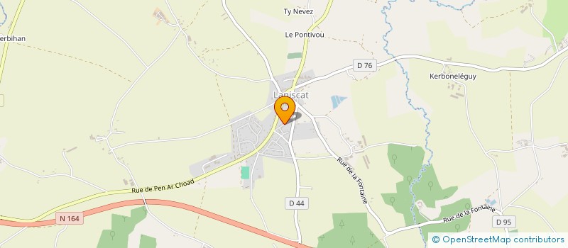 localisation de l'entreprise MONSIEUR MICHEL COATRIEUX  BON REPOS SUR BLAVET