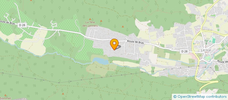 localisation de l'entreprise MONSIEUR MICHEL COBO  LE VAL