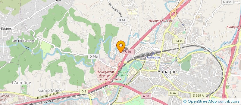 localisation de l'entreprise MONSIEUR MICHEL COCCHIELLO  AUBAGNE