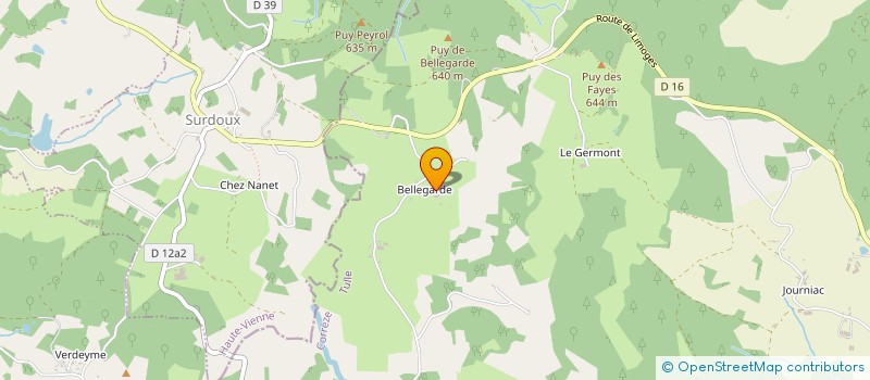 localisation de l'entreprise MONSIEUR MICHEL COISSAC  CHAMBERET