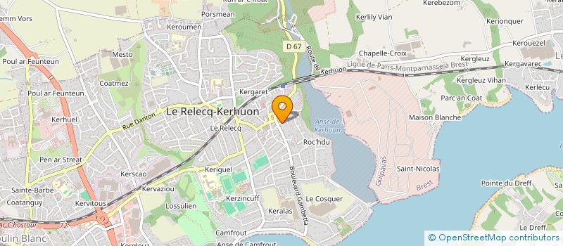 localisation de l'entreprise MONSIEUR MICHEL COLIN  LE RELECQ-KERHUON