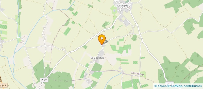 localisation de l'entreprise MONSIEUR MICHEL COLLAS  THURAGEAU