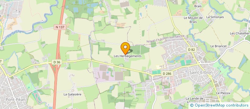 localisation de l'entreprise MONSIEUR MICHEL COLOMBET  SAINT-ERBLON