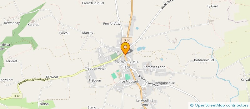 localisation de l'entreprise MONSIEUR MICHEL COMBE  PLONEVEZ-DU-FAOU