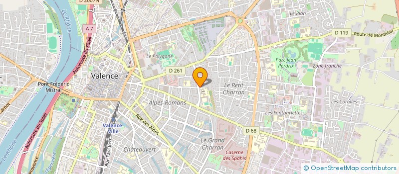 localisation de l'entreprise MONSIEUR MICHEL COMBRIE à VALENCE